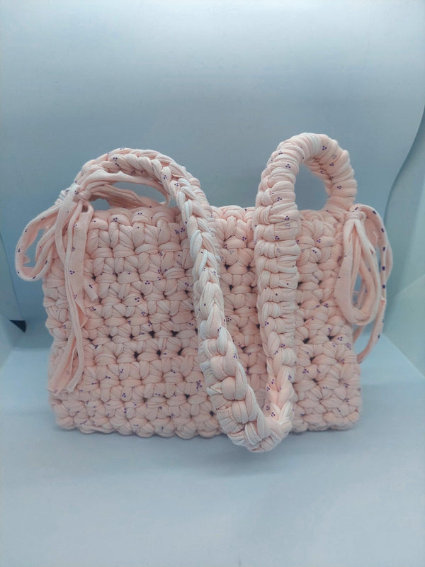 Pink Crossbody Bag, Handbag  Crochet, Shoulder Bag Crochet, Colorful Perfect for Any Outfit, Gift For Her, Handle Bag, Crochet Handmade