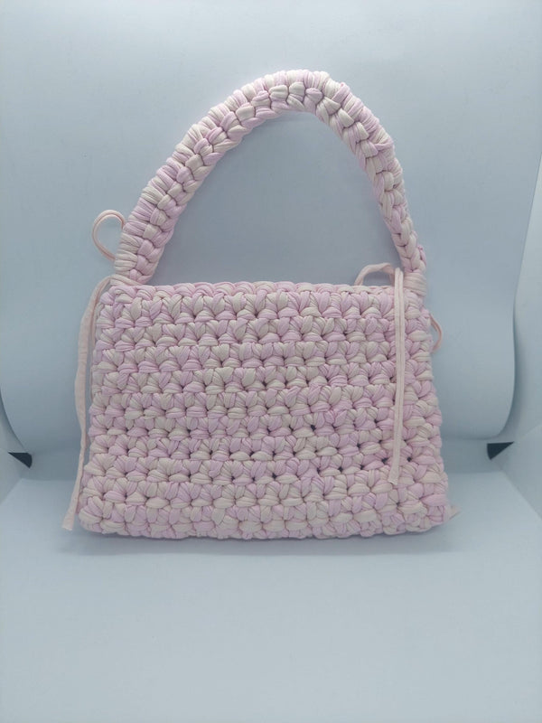 Pink Crossbody Bag, Handbag  Crochet, Shoulder Bag Crochet, Colorful Perfect for Any Outfit, Gift For Her, Handle Bag, Crochet Handmade