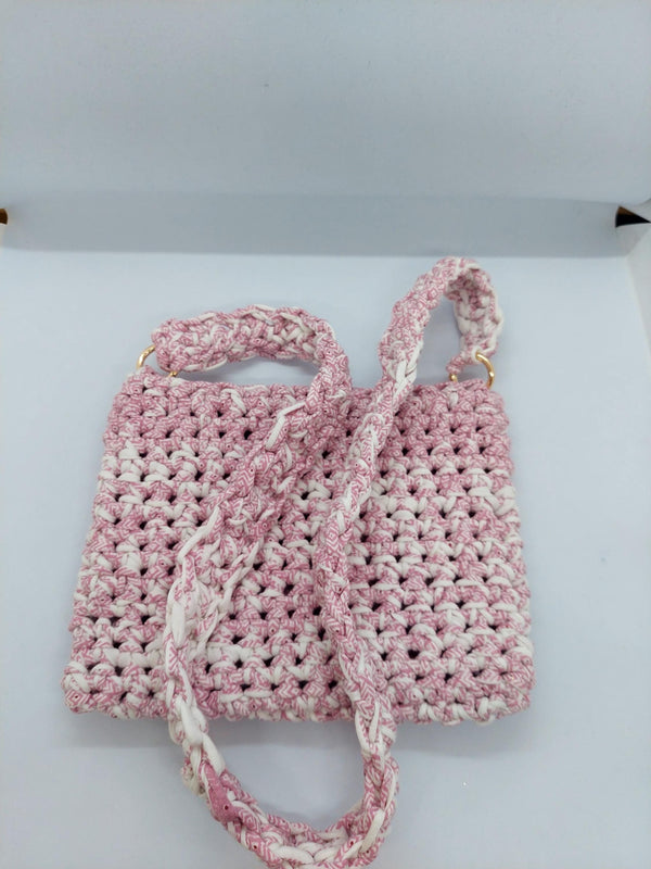 Pink Crossbody Bag, Handbag  Crochet, Shoulder Bag Crochet, Colorful Perfect for Any Outfit, Gift For Her, Handle Bag, Crochet Handmade