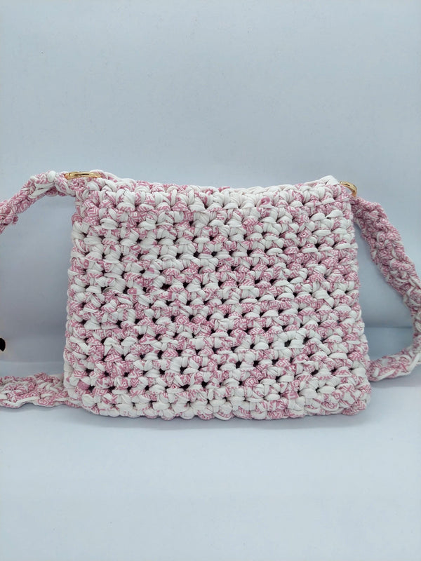 Pink Crossbody Bag, Handbag  Crochet, Shoulder Bag Crochet, Colorful Perfect for Any Outfit, Gift For Her, Handle Bag, Crochet Handmade