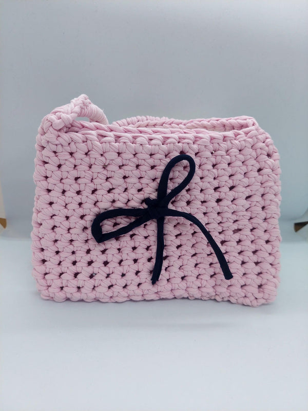 Pink Crossbody Bag, Handbag  Crochet, Shoulder Bag Crochet, Colorful Perfect for Any Outfit, Gift For Her, Handle Bag, Crochet Handmade