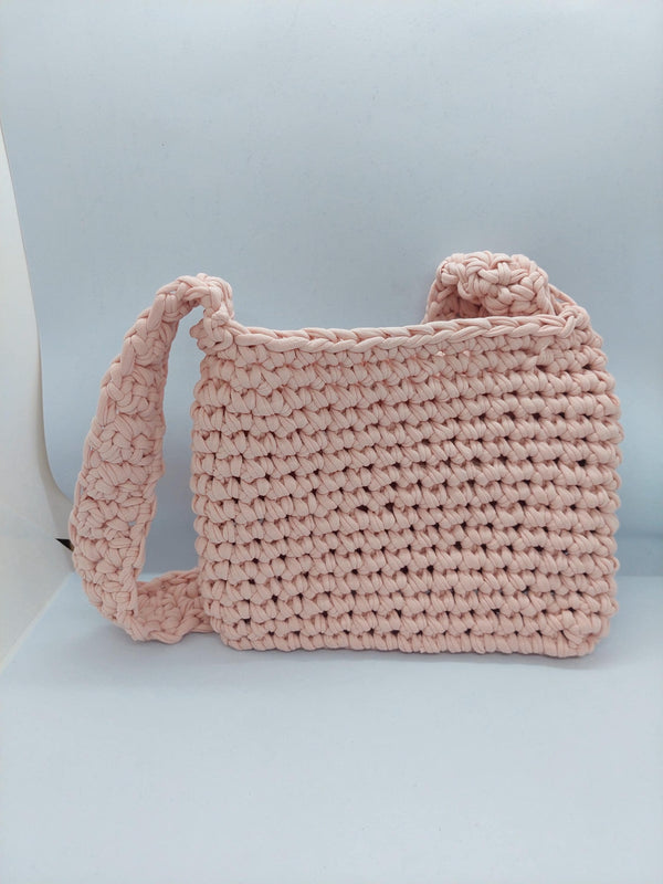 Pink Crossbody Bag, Handbag  Crochet, Shoulder Bag Crochet, Colorful Perfect for Any Outfit, Gift For Her, Handle Bag, Crochet Handmade