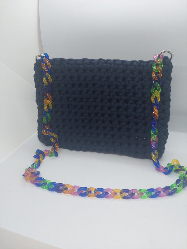 Colorful Handmade Crochet Crossbody Bag, Stylish Shoulder Purse, Perfect Gift for Her