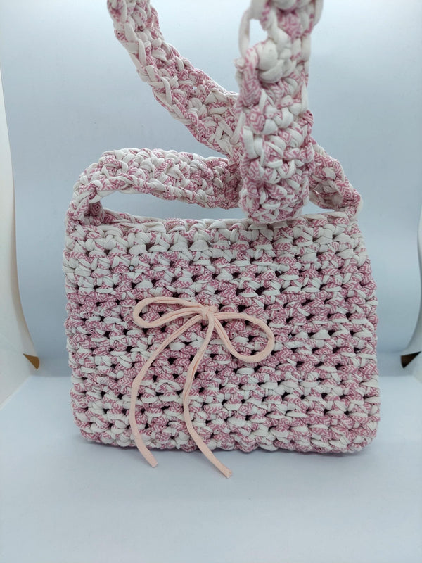 Pink Crossbody Bag, Handbag  Crochet, Shoulder Bag Crochet, Colorful Perfect for Any Outfit, Gift For Her, Handle Bag, Crochet Handmade