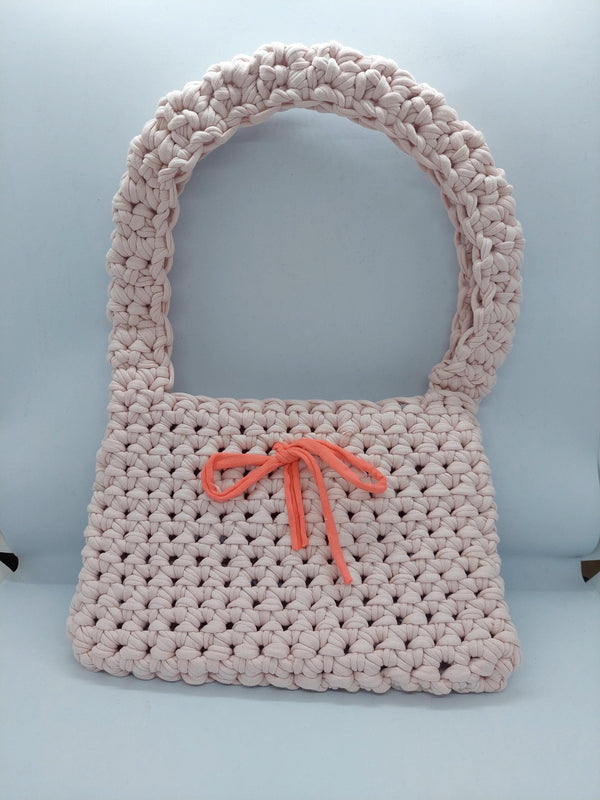 Pink Crossbody Bag, Handbag  Crochet, Shoulder Bag Crochet, Colorful Perfect for Any Outfit, Gift For Her, Handle Bag, Crochet Handmade